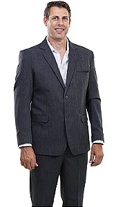 Costume Microfibra Melange Chumbo - Qualidade Premium para um Look Impecável