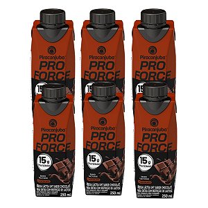 Piracanjuba Whey 15g Zero Lactose Sabor Chocolate 250ml - Pack 6x250ml