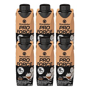 Piracanjuba Whey 15g Zero Lactose Sabor Coco 250ml - Pack 6x250ml