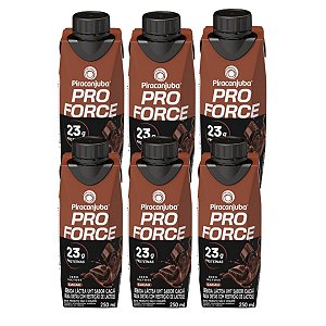 Piracanjuba Whey 23g Zero Lactose Sabor Cacau 250ml - Pack 6x250ml