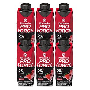 Piracanjuba Whey 23g Zero Lactose Sabor Frutas Vermelhas 250ml - Pack 6x250ml
