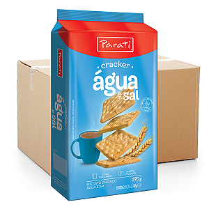 Biscoito Água e Sal Parati 370g - Caixa 20x370g