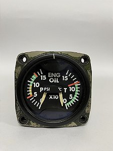 ENG OIL TEMP & PRESS INDICATOR -  206-075-677-103 - BELL