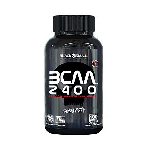 BCAA 2400 Suplemento Aminoácido 100 Tablets Black Skull
