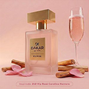 912 Rosé - Inspiração Olfativa 212 Vip Rosé Carolina Herrera - 50ml