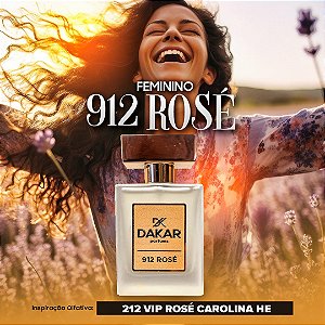 912 Rosé - Inspiração Olfativa 212 Vip Rosé Carolina Herrera - 50ml