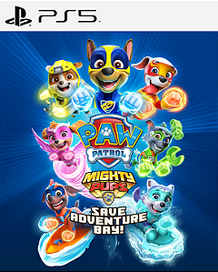 A PATRULHA CANINA OS CACHORRINHOS PODEROSOS SALVAM A BAÍA DA AVENTURA - PS5 - PSN MÍDIA DIGITAL