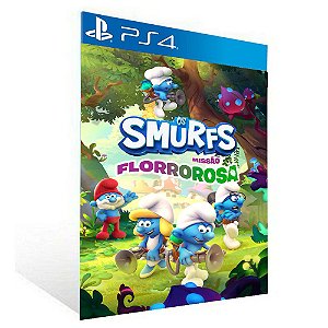 OS SMURFS MISSIÃO FLORROROSA -  PS4 - PSN MÍDIA DIGITAL
