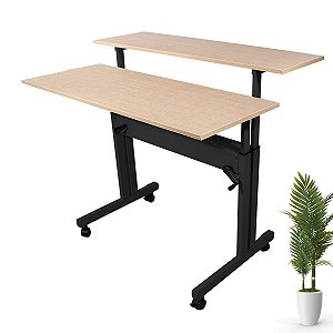 Mesa Dupla Com Regulagem De Altura Tela - Wp Connect