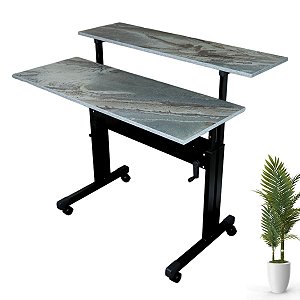 Mesa Dupla Com Regulagem De Altura Petra - Wp Connect