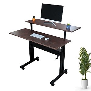 Mesa Dupla Com Regulagem De Altura Corten - Wp Connect