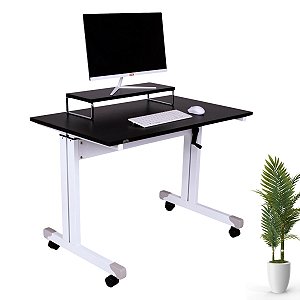 Mesa Com Regulagem De Altura 100x60 E Suporte Para Monitor - Wp Connect