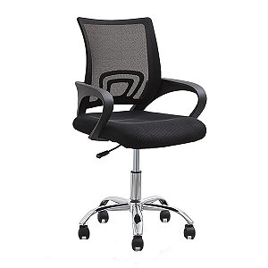 Cadeira De Escritório E Home Office Com Tela Mesh E Regulagem De Altura - Wp Connect