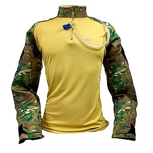 Camisa / Jaqueta de Hidratação Combat T-Shirt Cor:Amarelo;Tamanho:M (1214)