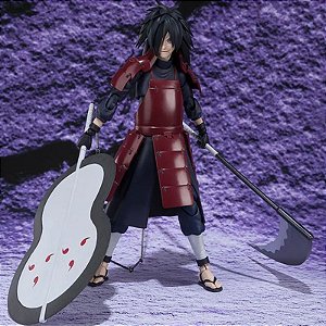 Figura Naruto Shippuden Uchiha Madara, Brinquedos Anime, Coleção SHF, 15cm