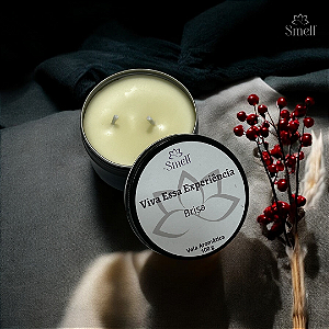 VELA AROMATICA BRISA - VIVA ESSA EXPERIÊNCIA -  100% CERA VEGETAL - VEGANA - 100G - SMELL