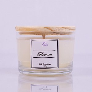 Vela Aromática Floresta - 100% Cera Vegetal - 100g
