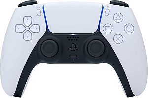 Controle joystick sem fio Sony PlayStation DualSense CFI-ZCT1W white e black