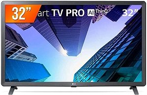 Smart TV LG 32’’ LED HD 32LQ621 Bivolt Preta - Experiência Visual Incrível