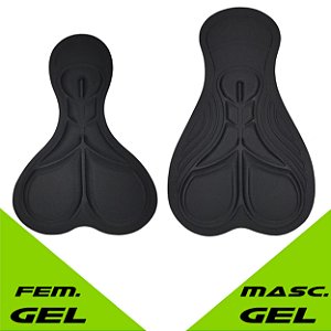 Forro para Ciclismo TRIPLA CAMADA Masc/ Fem + GEL Poliéster