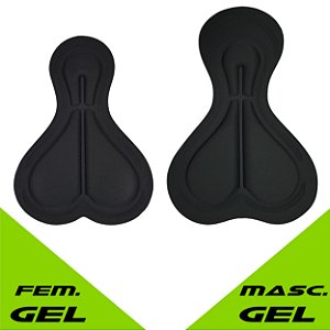 Forro para Ciclismo TRIPLA SOFT Masc/ Fem + GEL Poliamida