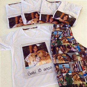 Pijama de Fotos Blusa Polaroide