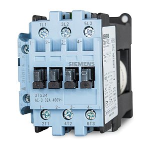 CONTATOR TRIPOLAR 32A 24VCC 1NA 1NF 3TS34-11-0BB4 SIEMENS