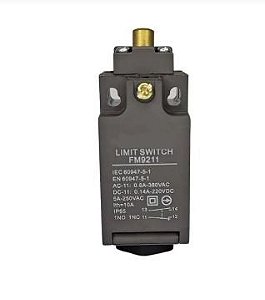 FIM DE CURSO PLASTICO 5A 250V FM9211 PINO CURTO 1NA+1NF METALTEX