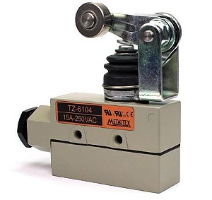 FIM DE CURSO MICRO 15A 250V TZ6104 ALAVANCA C/ ROLETE LATERAL METALTEX
