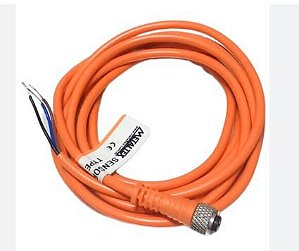 CABO COM CONECTOR PARA SENSOR M12 RETO 2 MTS 4 PINOS K12-R-2M METALTEX