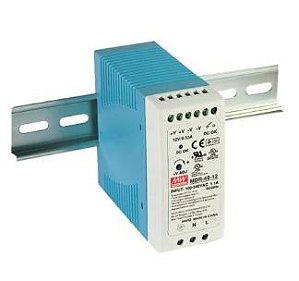 FONTE CHAVEADA 110/220V SAI 24V 1,7A MDR-40-24 METALTEX (MEAN WELL)