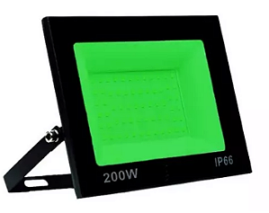 REFLETOR LED 200W VERDE BIVOLT