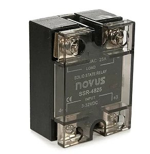 RELE ESTADO SOLIDO - SSR-4825 25A/480Vca NOVUS