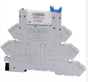 RELÉ INTERFACE JZ1RC3+PRT8-1 1REV 6A 24VCA/CC COM BASE PRZ-1R-24 METALTEX