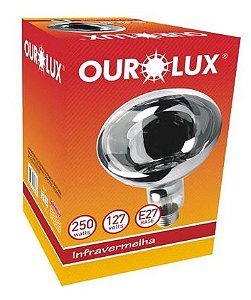 LAMPADA SECAGEM 250W 127V OUROLUX