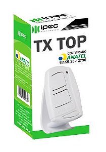 CONTROLE DE PORTÃO IPEC TRANSMISSOR TX TOP 433-92 SAW-BRANCO