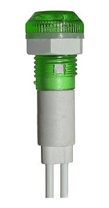 LAMPADA OLHO DE BOI COM RABICHO 220V VERDE JNG