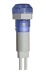 LAMPADA OLHO DE BOI COM RABICHO 220V AZUL JNG