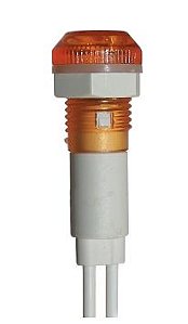 LAMPADA OLHO DE BOI COM RABICHO 220V AMARELA JNG