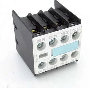 BLOCO DE CONTATO AUXILIAR FRONTAL 2NA + 2NF 10A 24/240V 3RH1911-1HA22 SIEMENS