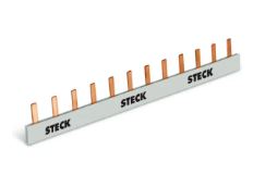 BARRAMENTO MONOFÁSICO DIN 1X12P 210MM 80A STECK