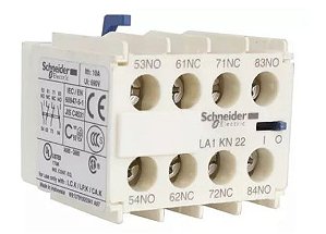 BLOCO DE CONTATO AUXILIAR FRONTAL 2NA+2NF P/LC1K LA1KN22 SCHNEIDER