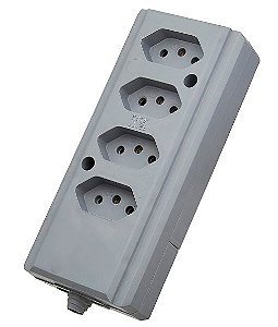 TOMADA BARRA BIAMPERAGEM QUADRUPLA 2P+T CZ 10/20A INTERNEED