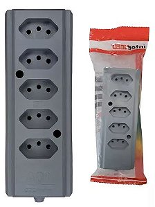 TOMADA BARRA BIAMPERAGEM QUINTUPLA 2P+T CZ 10/20A INTERNEED