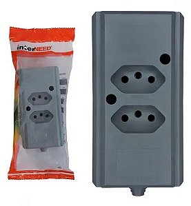 TOMADA BARRA BIAMPERAGEM DUPLA 2P+T CZ 10/20A INTERNEED