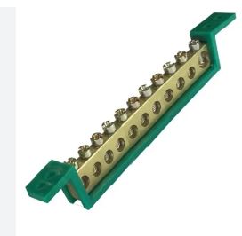 BARRAMENTO TERRA 11 TERM VERDE FIX 89,0 E 119,0MM STECK