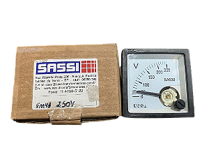 AMPERÍMETRO FM48 250VCA 48 X 48 SASSI
