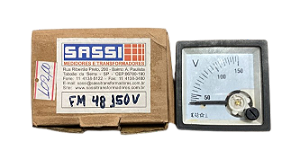 AMPERÍMETRO FM48 150VCA 48 X 48 SASSI