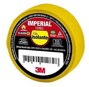 FITA ISOLANTE 10M 3M AMARELA IMPERIAL