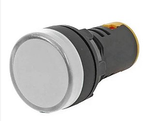 SINALEIRO LED 220VCA L20-AR2-WP IP65 BRANCO 22MM METALTEX